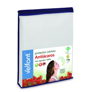 Protector colchón Rizo Antiácaros - Velfont