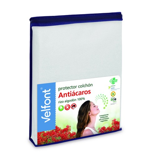 Protector colchón Rizo Antiácaros - Velfont-PROTECTORES Y FUNDAS DE COLCHÓN-EBOLI BEDS