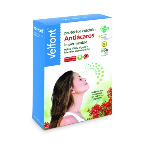 Protector colchón Antiácaros Impermeable - Velfont-PROTECTORES Y FUNDAS DE COLCHÓN-EBOLI BEDS
